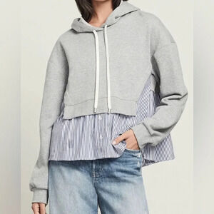 Veronica Beard Hockley Sweatshirt in Heather Grey small